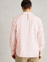 White Stuff Cream Flamingo Print Shirt - Image 3 of 7