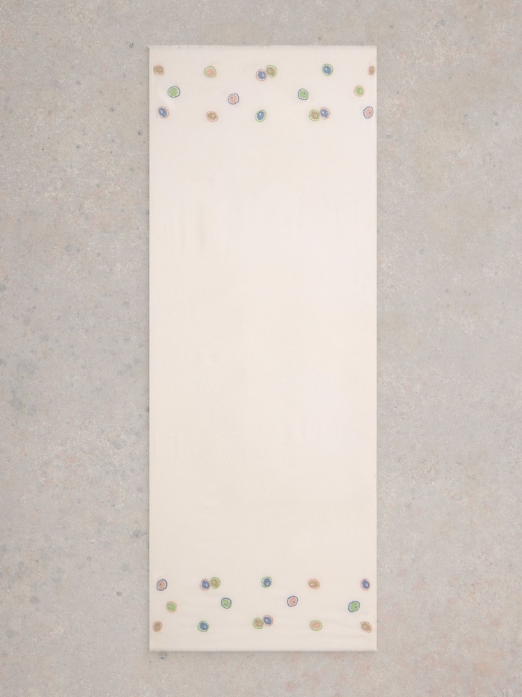 White Stuff White Embroidered Scarf - Image 3 of 3
