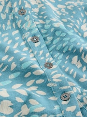 Azul - White Stuff Annie Short Sleeve 100% Cotton Jersey Shirt - Imagen 7 de 7