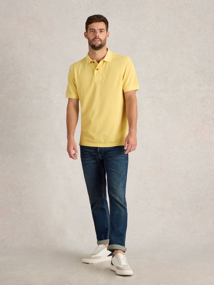 White Stuff Yellow Utility Polo 100% Cotton Shirt - Image 1 of 6 White Stuff Yellow Utility Polo 100% Cotton Shirt - Image 1 of 6