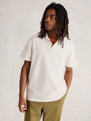 White Stuff Anderby Woven 100% Organic Cotton Polo Shirt - صورة 1 من 6