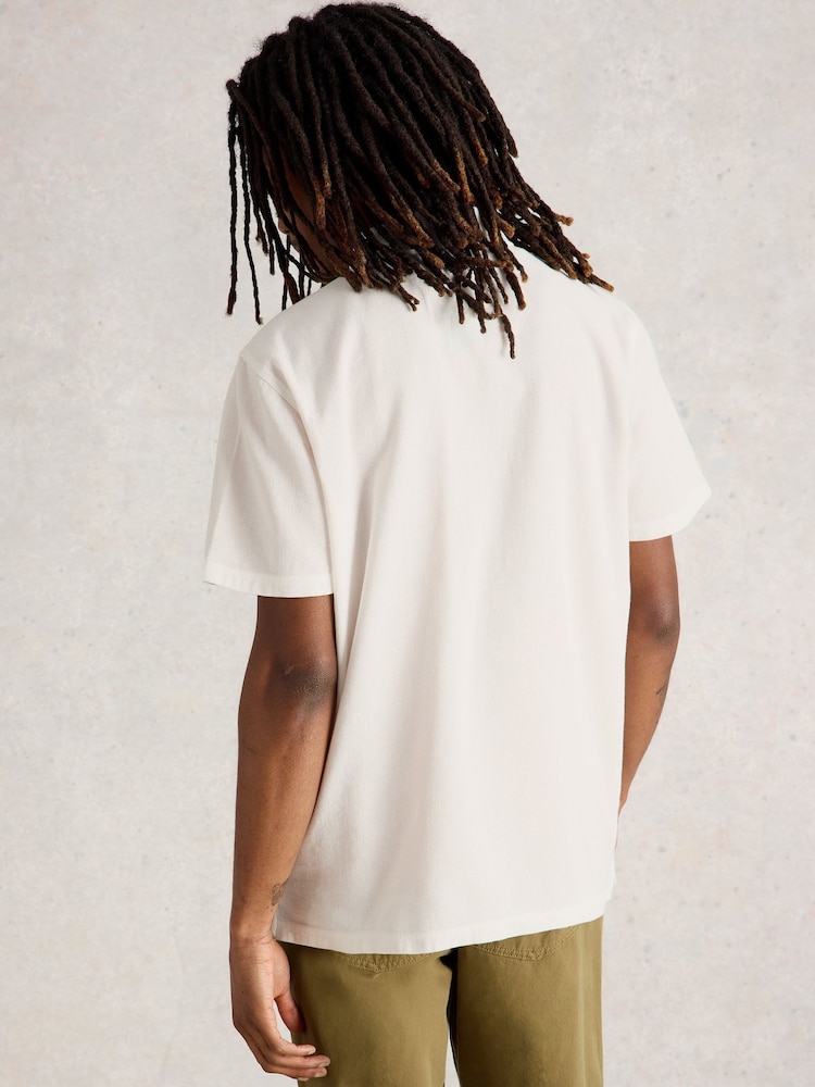 White Stuff Anderby Woven 100% Organic Cotton Polo Shirt - صورة 2 من 6
