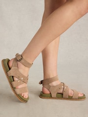 White Stuff Natural Gladiator Footbed Sandals - Image 1 of 1