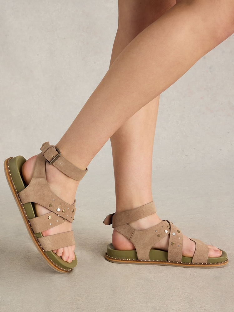 White Stuff Natural Gladiator Footbed Sandals - Image 1 of 1
