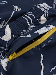 White Stuff Blue Map Print Volley Swim Shorts - Image 6 of 6