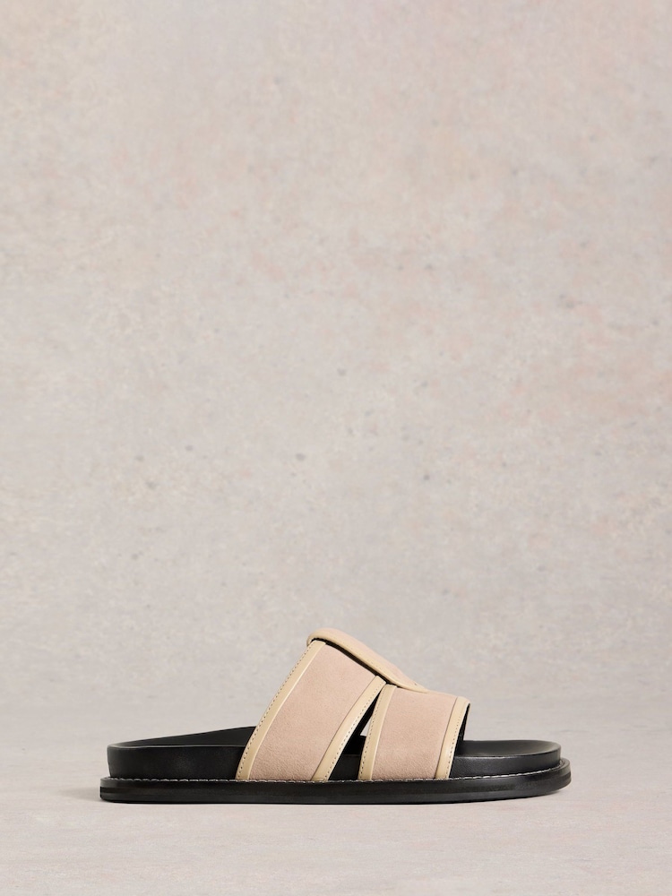 White Stuff Natural Ziggy Slider Footbed Sandals - Image 2 of 4