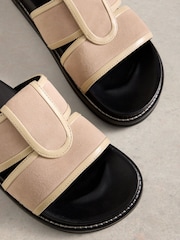 White Stuff Natural Ziggy Slider Footbed Sandals - Image 4 of 4