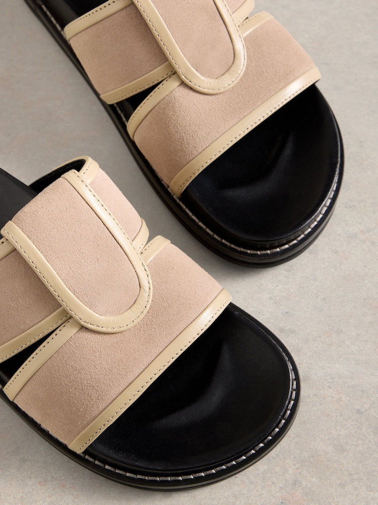 White Stuff Natural Ziggy Slider Footbed Sandals - Image 4 of 4