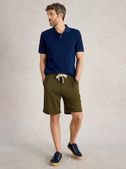 White Stuff Green Brampton Cotton Jersey Shorts - Image 1 of 6