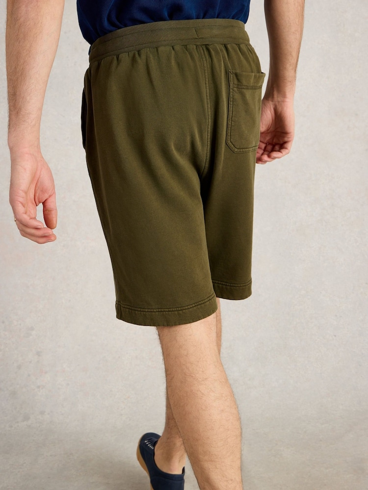White Stuff Green Brampton Cotton Jersey Shorts - Image 2 of 6