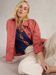 White Stuff Blue Neva Embroidered Top - Image 4 of 6