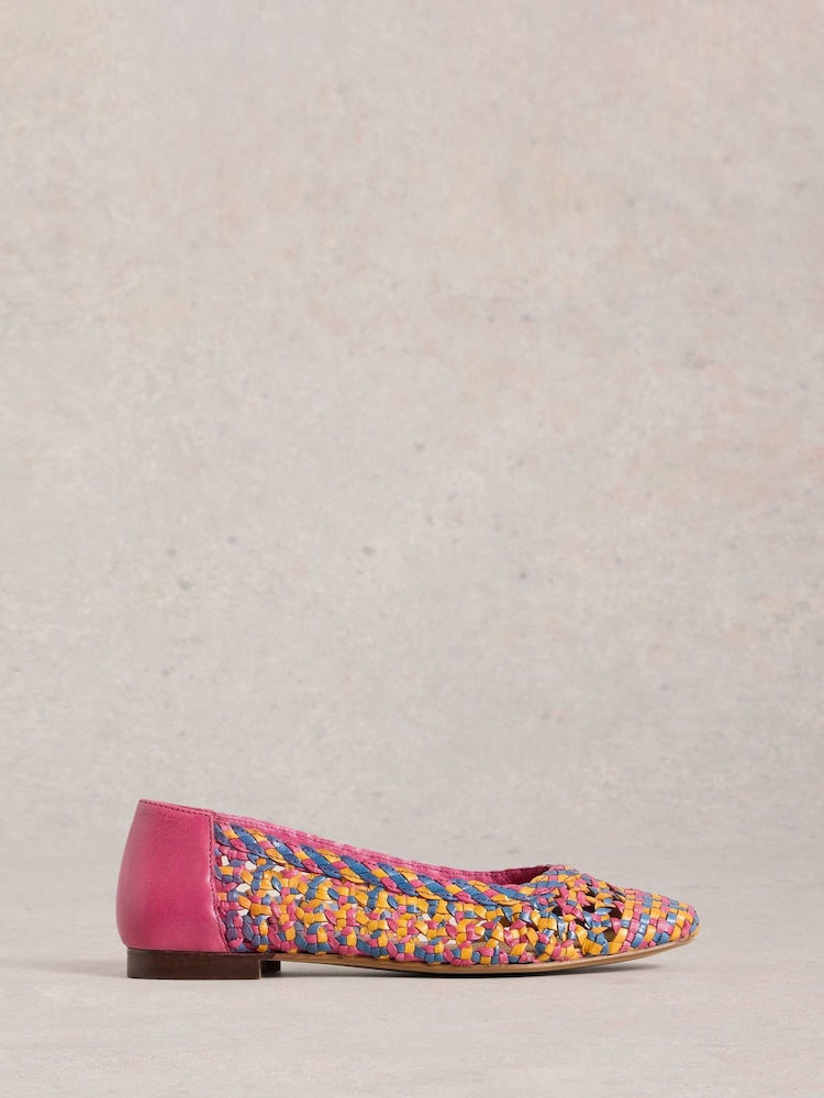 White Stuff Winnie Woven Ballerinas - Imagen 1 de 4