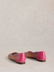 White Stuff Winnie Woven Ballerinas - Imagen 3 de 4