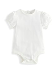 Mamas & Papas Pink Crinkle 100% Cotton Romper & Bodysuit Set - Image 4 of 5