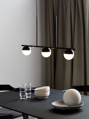 Nordlux Black Contina 3-Spot Pendant Ceiling Light - Image 1 of 6