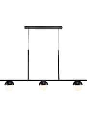 Nordlux Black Contina 3-Spot Pendant Ceiling Light - Image 2 of 6