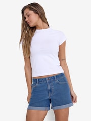 NOISY MAY Blue Denim Shorts - Image 1 of 1