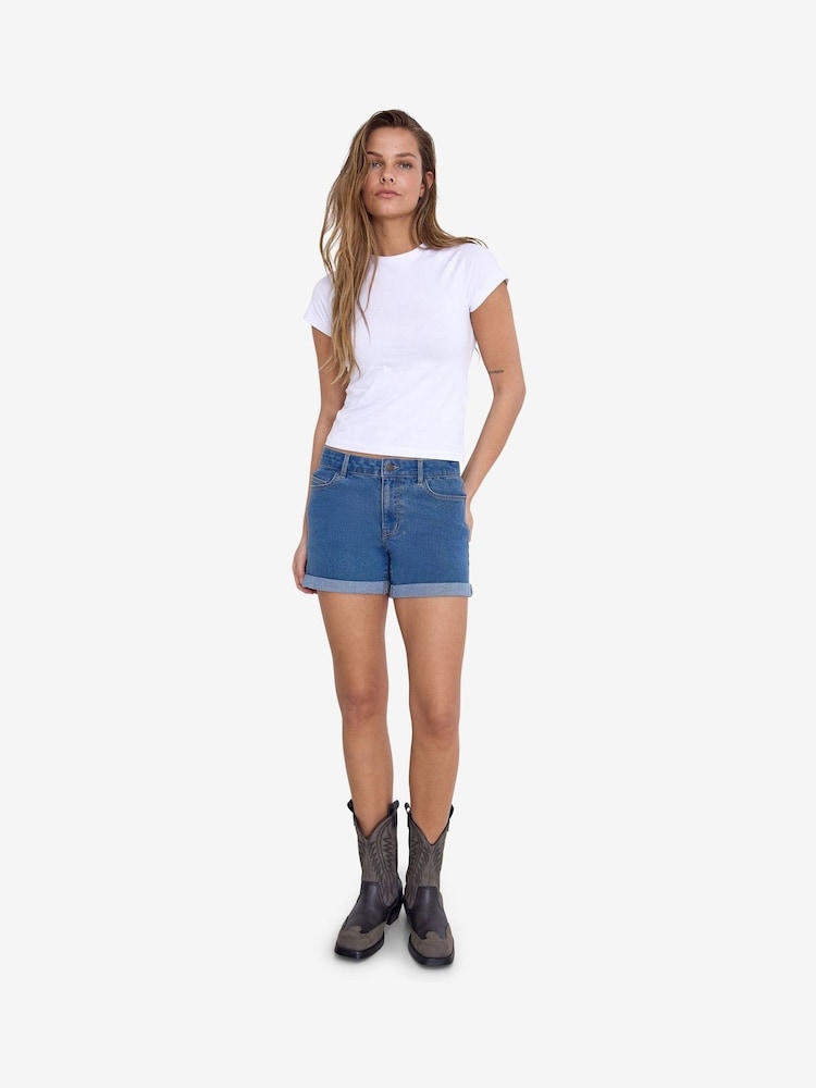 NOISY MAY Blue Denim Shorts - Image 2 of 7