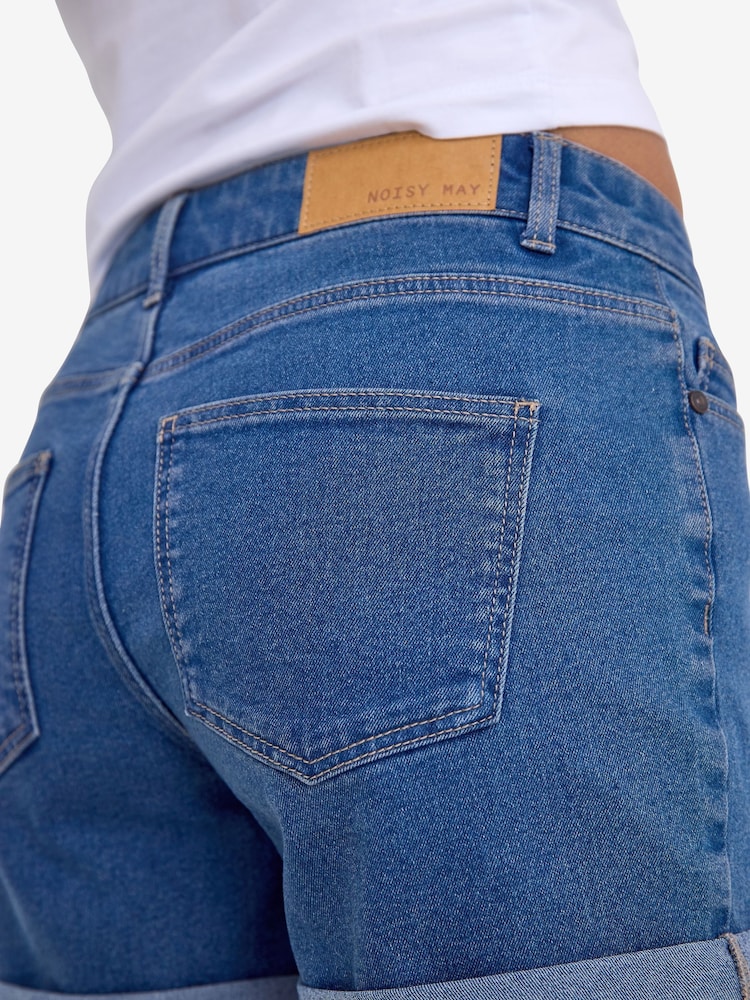 NOISY MAY Blue Denim Shorts - Image 3 of 7