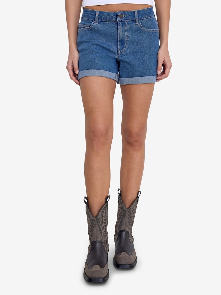 NOISY MAY Blue Denim Shorts - Image 4 of 7