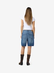 NOISY MAY Blue Loose Bermuda 100% Cotton Shorts - Image 2 of 5