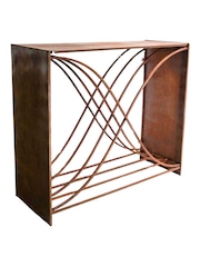 Ivyline Rust Garden X Shape Log Storage - Image 2 of 4
