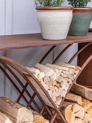 Ivyline Rust Garden X Shape Log Storage - Image 3 of 4