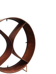 Ivyline Natural Rust Circle Sculptural Log Storage - Image 3 of 4