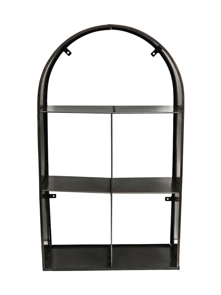 Ivyline Zinc Archway Sculptural Garden Log Storage - Image 2 of 4