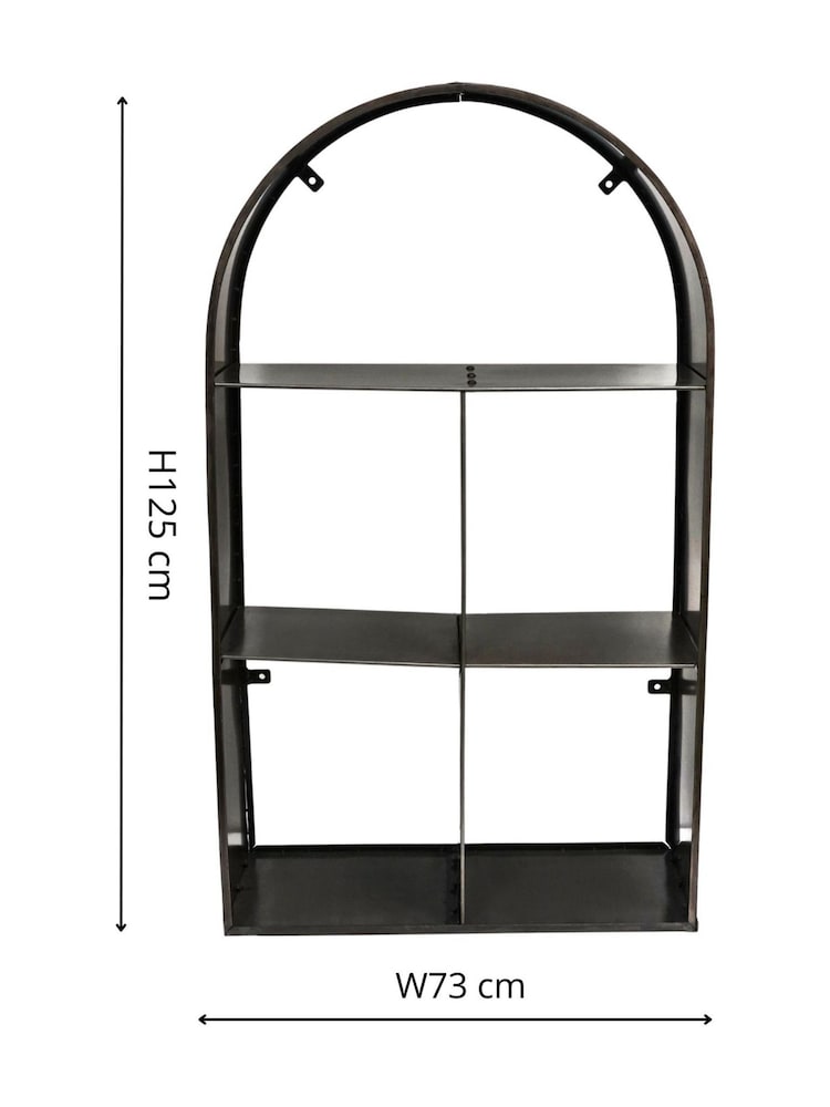 Ivyline Zinc Archway Sculptural Garden Log Storage - Image 4 of 4