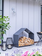 Ivyline Zinc Garden House Log Storage - Image 1 of 4