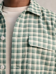 Multicolor verde - Reiss Ribona Woven Check Twin Pocket Overshirt - Imagen 3 de 7