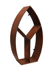 Ivyline Natural Rust Leaf Arch Sculptural Garden Log Storage - Image 2 of 4