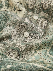 Reiss Green Samberg Paisley-Print Cuban-Collar Shirt - Image 5 of 5