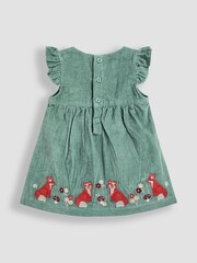 JoJo Maman Bébé Green Appliqué Cord Dress and Top Set - Image 3 of 5