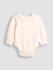 JoJo Maman Bébé Cream Floral Cord Dress & Body Set - Image 2 of 5