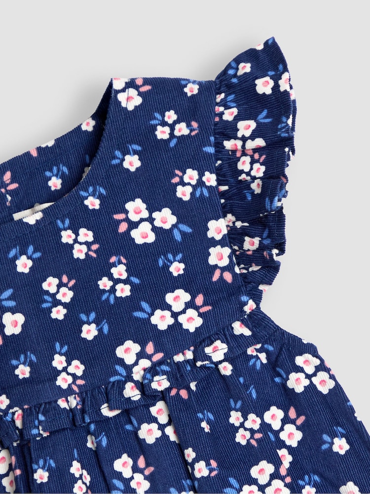 JoJo Maman Bébé Navy Floral Cord Dress & Body Set - Image 6 of 6 JoJo Maman Bébé Navy Floral Cord Dress & Body Set - Image 6 of 6