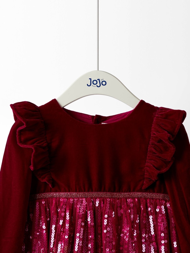 JoJo Maman Bébé Rainbow Berry Sequin Party Dress - Image 2 of 5