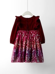 JoJo Maman Bébé Rainbow Berry Sequin Party Dress - Image 5 of 5