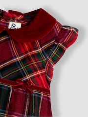 JoJo Maman Bébé Red Tartan Baby Dress & Body Set - Image 6 of 6