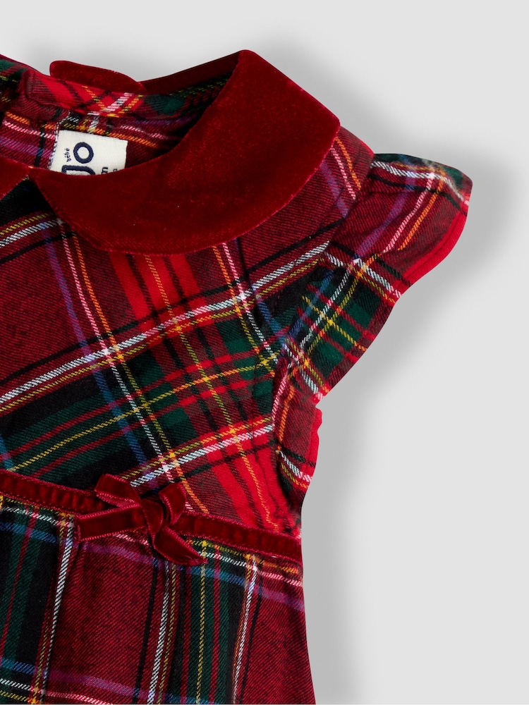 JoJo Maman Bébé Red Tartan Baby Dress & Body Set - Image 6 of 6 JoJo Maman Bébé Red Tartan Baby Dress & Body Set - Image 6 of 6