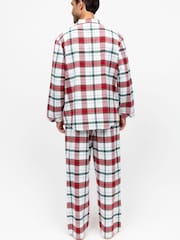 Cyberjammies Mens Check Long Sleeve 100% Cotton Pyjamas Set - Bild 3 von 4