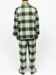 Cyberjammies Mens 100% Cotton Check Long Sleeve Pyjamas Set - Bild 3 von 4