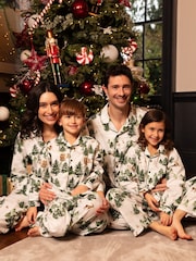 Cyberjammies Green Printed Long Sleeve Woven Pyjamas Set - Image 3 of 4