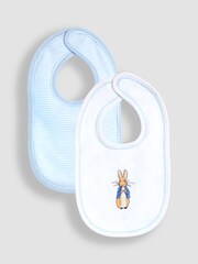 JoJo Maman Bébé White 2-Pack Bibs - Image 1 of 5