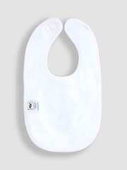 JoJo Maman Bébé White 2-Pack Bibs - Image 3 of 5