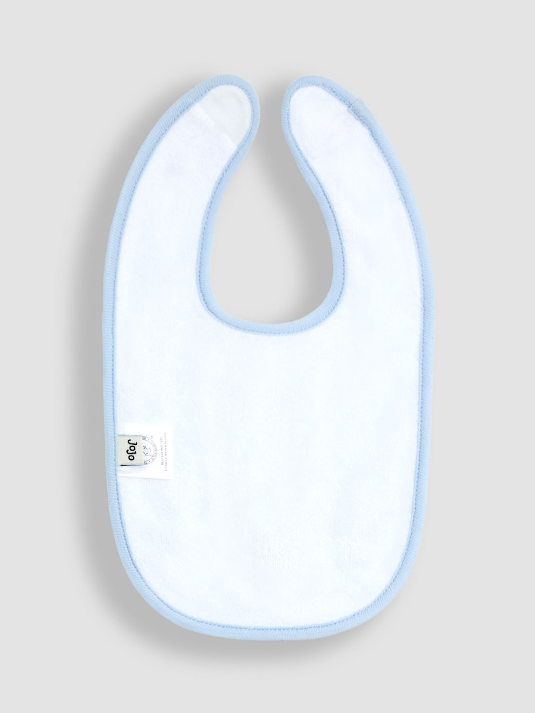 JoJo Maman Bébé White 2-Pack Bibs - Image 5 of 5