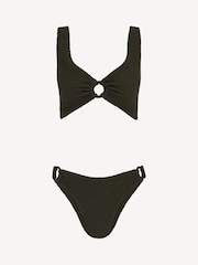Hunza G Black Nadine Hoop Crinkle Bikini Set - Image 5 of 5