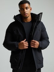 Zavetti Canada Eranio Puffer Parka Black Jacket - Image 3 of 5