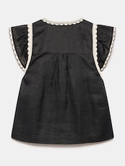 Mint Velvet Black Cap Sleeve Blouse - Image 8 of 8